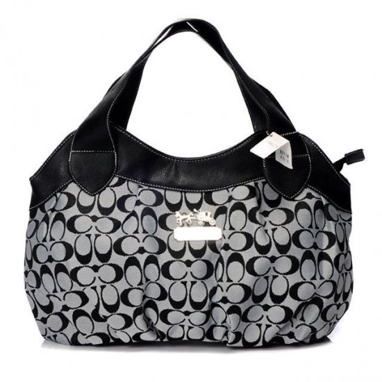 Coach In Signature Medium Grey Hobo BBZ Coach In Signature Medium Grey Hobo BBZ
